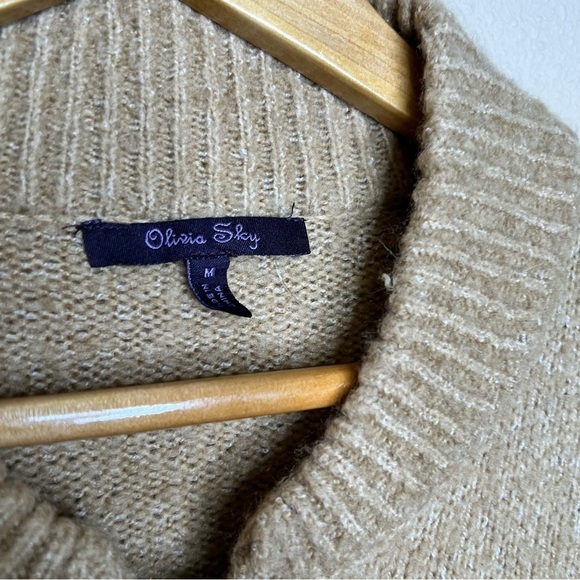 Olivia Sky Tan Zip Up Sweater - Picture 2 of 5